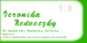 veronika medveczky business card